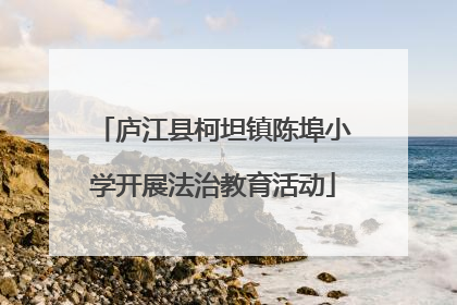 庐江县柯坦镇陈埠小学开展法治教育活动