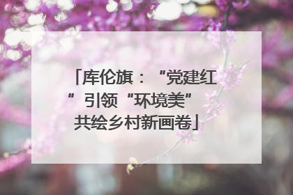 库伦旗：“党建红”引领“环境美” 共绘乡村新画卷