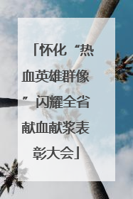 怀化“热血英雄群像”闪耀全省献血献浆表彰大会