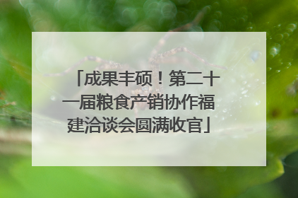 成果丰硕！第二十一届粮食产销协作福建洽谈会圆满收官