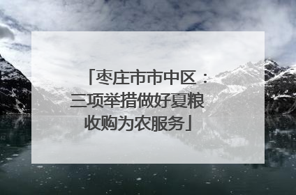 枣庄市市中区：三项举措做好夏粮收购为农服务
