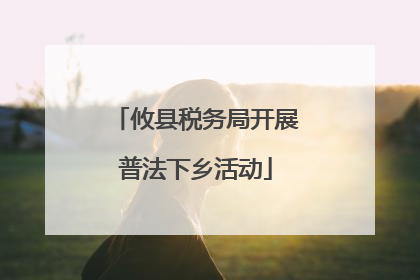 攸县税务局开展普法下乡活动