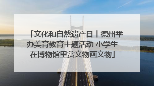 文化和自然遗产日丨德州举办美育教育主题活动 小学生在博物馆里赏文物画文物