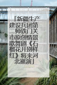 新疆生产建设兵团第二师铁门关市原创情景歌舞剧《石榴花开别样红》将来河北巡演