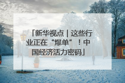 新华视点｜这些行业正在“爆单”！中国经济活力密码