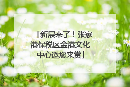 新展来了！张家港保税区金港文化中心邀您来赏