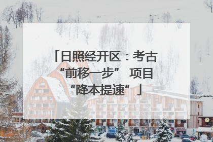 日照经开区：考古“前移一步” 项目“降本提速”