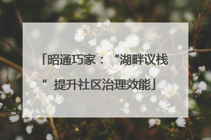 昭通巧家：“湖畔议栈”提升社区治理效能