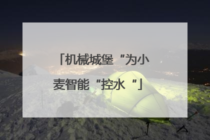 机械城堡“为小麦智能“控水“