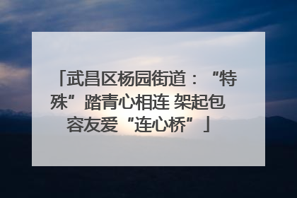 武昌区杨园街道：“特殊”踏青心相连 架起包容友爱“连心桥”