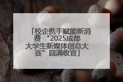 校企携手赋能新消费 “2025成都大学生新媒体创意大赛”圆满收官