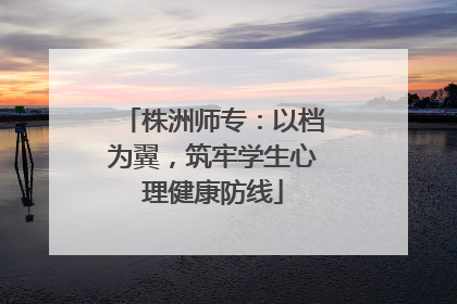 株洲师专：以档为翼，筑牢学生心理健康防线