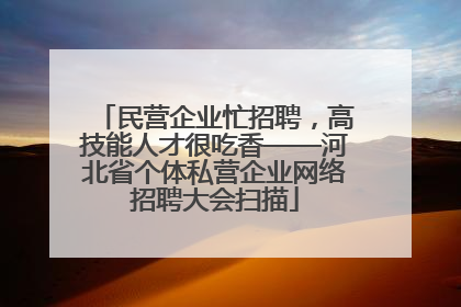 民营企业忙招聘，高技能人才很吃香——河北省个体私营企业网络招聘大会扫描