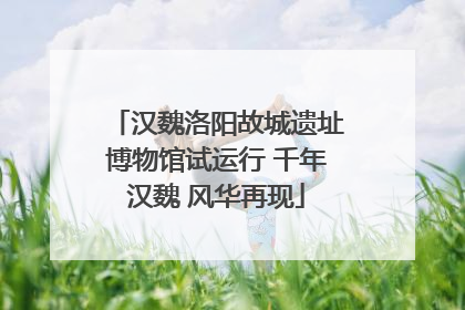 汉魏洛阳故城遗址博物馆试运行 千年汉魏 风华再现
