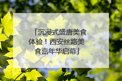 沉浸式盛唐美食体验！西安丝路美食嘉年华启幕