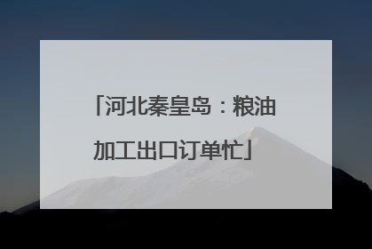 河北秦皇岛：粮油加工出口订单忙