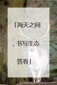 海天之间，书写生态答卷