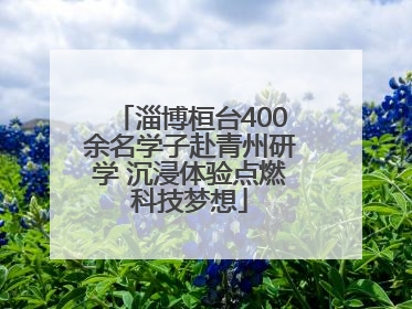 淄博桓台400余名学子赴青州研学 沉浸体验点燃科技梦想