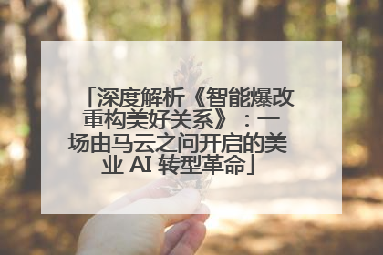 深度解析《智能爆改 重构美好关系》：一场由马云之问开启的美业 AI 转型革命
