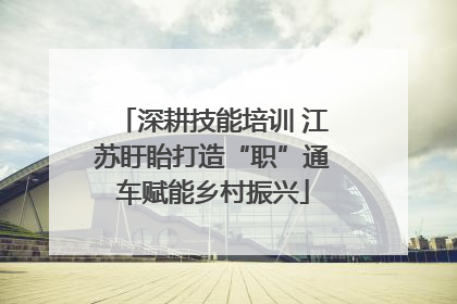 深耕技能培训 江苏盱眙打造“职”通车赋能乡村振兴