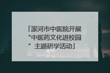 漯河市中医院开展“中医药文化进校园”主题研学活动