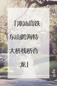 漳汕高铁东山跨海特大桥栈桥合龙