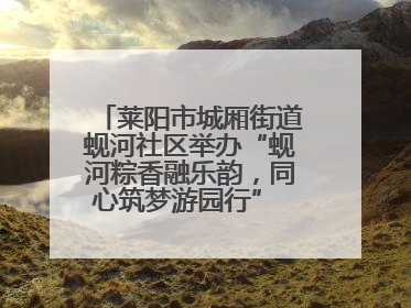 莱阳市城厢街道蚬河社区举办“蚬河粽香融乐韵，同心筑梦游园行” 主题游园会