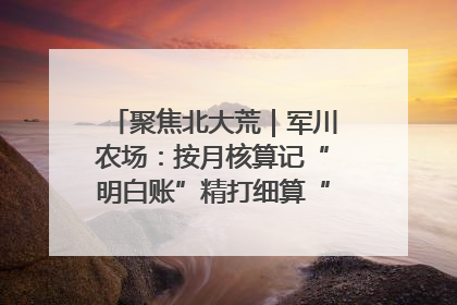 聚焦北大荒｜军川农场：按月核算记“明白账”精打细算“过紧日子”
