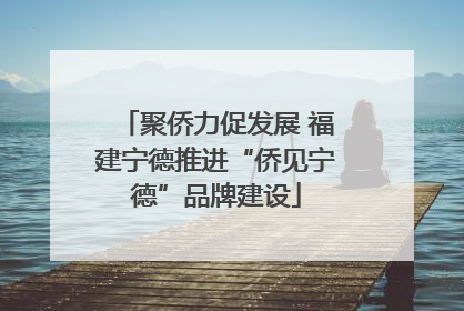 聚侨力促发展 福建宁德推进“侨见宁德”品牌建设