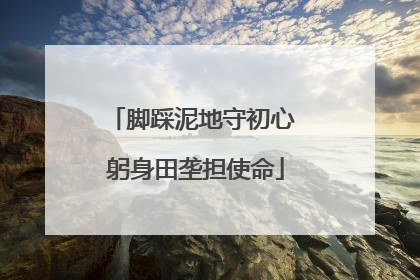脚踩泥地守初心 躬身田垄担使命