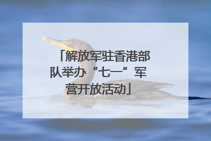 解放军驻香港部队举办“七一”军营开放活动