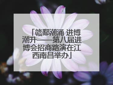赣鄱潮涌 进博潮升——第八届进博会招商路演在江西南昌举办