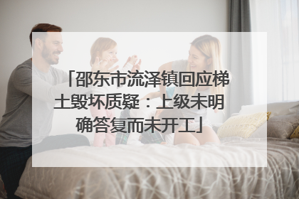 邵东市流泽镇回应梯土毁坏质疑：上级未明确答复而未开工