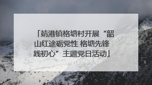 靖港镇格塘村开展“韶山红途砺党性 格塘先锋践初心”主题党日活动