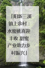 阳新三溪镇上余村：水蜜桃喜迎丰收 甜蜜产业助力乡村振兴