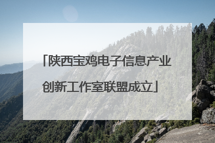 陕西宝鸡电子信息产业创新工作室联盟成立