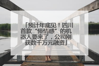 预计年底见！四川首款“懂情感”的机器人要来了，公司刚获数千万元融资