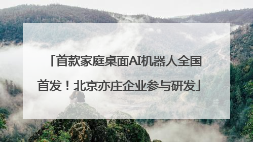 首款家庭桌面AI机器人全国首发！北京亦庄企业参与研发