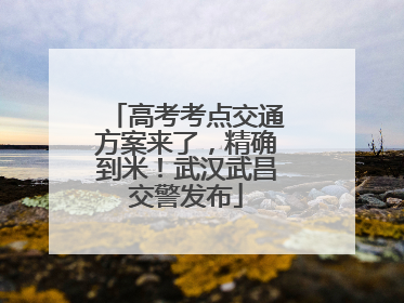 高考考点交通方案来了，精确到米！武汉武昌交警发布