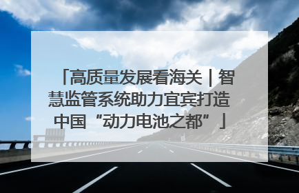 高质量发展看海关｜智慧监管系统助力宜宾打造中国“动力电池之都”