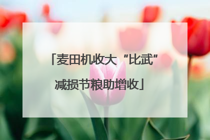 麦田机收大“比武” 减损节粮助增收