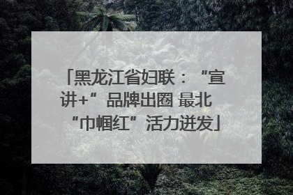 黑龙江省妇联：“宣讲+”品牌出圈 最北“巾帼红”活力迸发