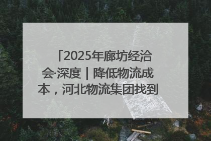 2025年廊坊经洽会·深度｜降低物流成本，河北物流集团找到一把“金钥匙”
