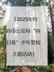 2025年句容市公安局“向日葵”少年警校主题活动