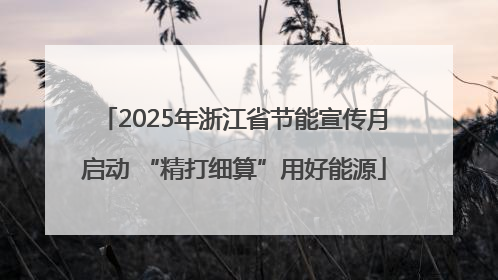 2025年浙江省节能宣传月启动 “精打细算”用好能源