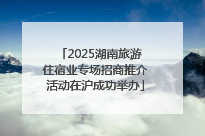 2025湖南旅游住宿业专场招商推介活动在沪成功举办