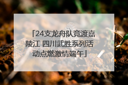 24支龙舟队竞渡嘉陵江 四川武胜系列活动点燃激情端午