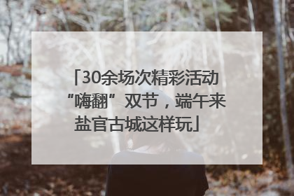 30余场次精彩活动“嗨翻”双节，端午来盐官古城这样玩