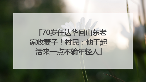 70岁任达华回山东老家收麦子！村民：他干起活来一点不输年轻人